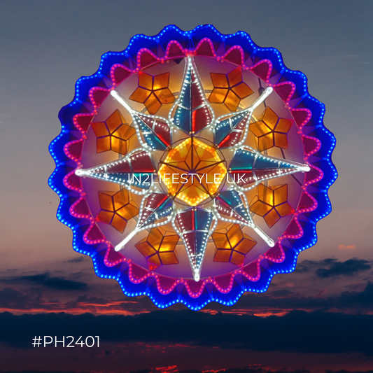 PH2401 Philippine Pride Capiz Christmas Parol (UKCA / CE Certified)